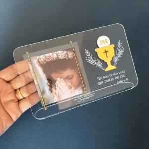 Porta-retrato Cálice Eucarístico (foto 8x8)