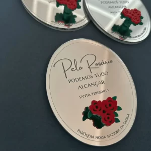 10 Suportes de Terço Santa Teresinha