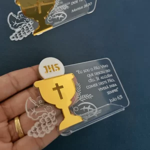 10 Placas Cálice Eucarístico
