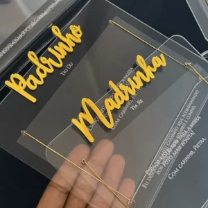 Porta-retrato Padrinhos (foto 10x15)