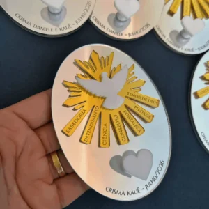 10 Suportes de Terço Dons do Espírito Santo