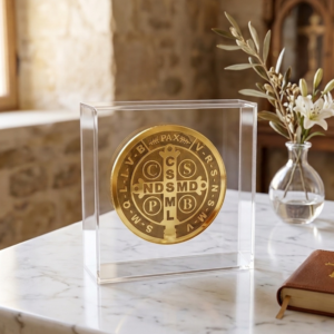 10 Caixas decorativas Medalha de São Bento 10x10cm