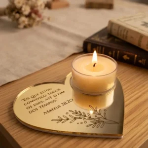 10 Corações Porta-velas