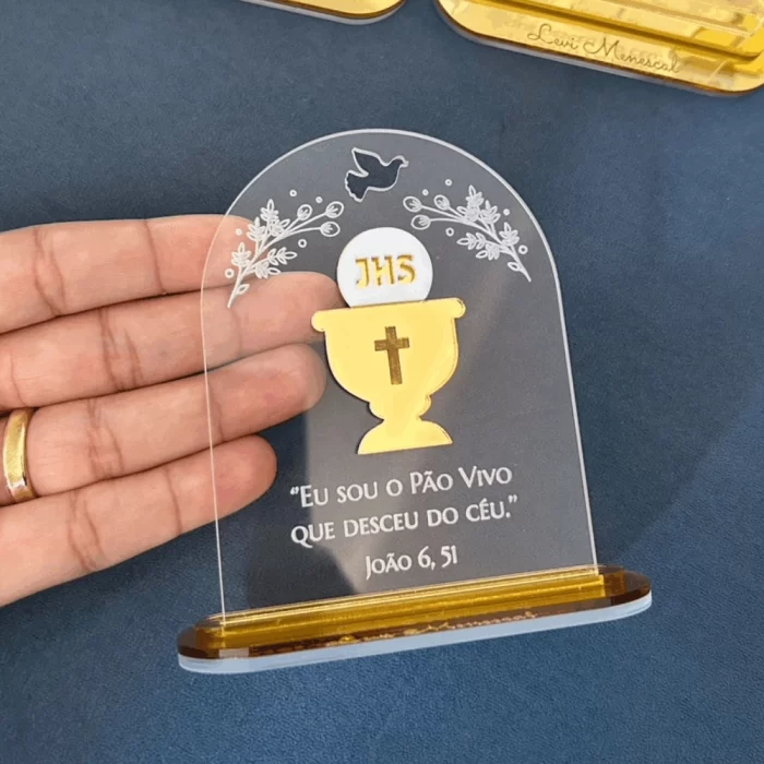 10 Placas Cálice Eucarístico